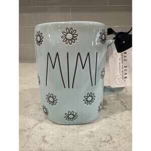 MIMI Blue Daisy Flowers Rae Dunn 19oz Mug Mother’s Day Mom Grandma NEW Dasies